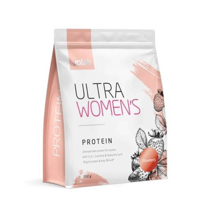 VPLab Ultra Women`s Protein - Дамски Протеин + Хиалуронова Киселина, Вкус Ягода, Разфасовка 500g