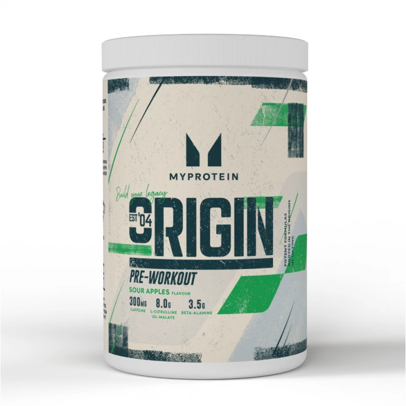 Myprotein Alpha Pre-Workout - Азотен Бустер, Вкус Кисела ябълка, Разфасовка 600g