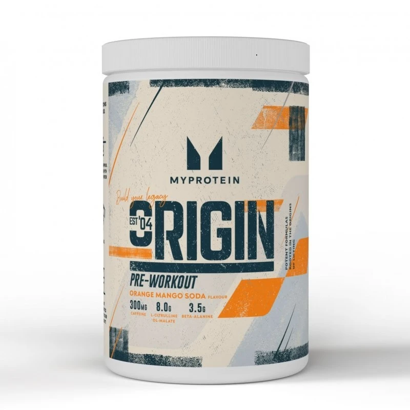Myprotein Alpha Pre-Workout - Азотен Бустер, Вкус Портокал и манго, Разфасовка 600g