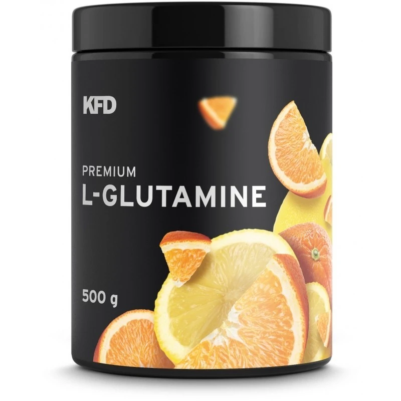 KFD Premium Glutamine - Глутамин, Вкус Портокал и лимон, Разфасовка 500g