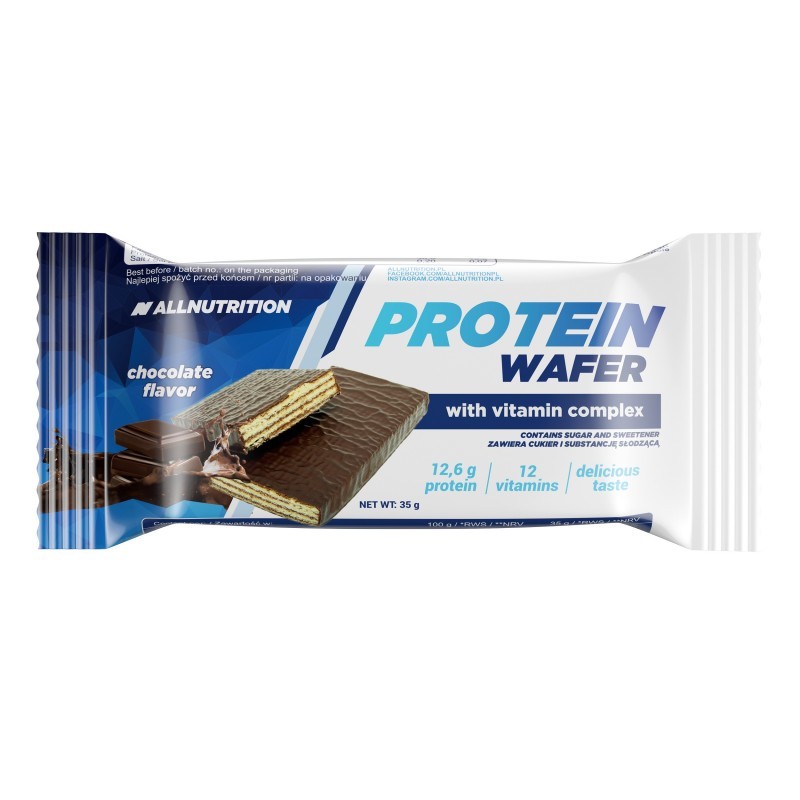 Allnutrition Protein Wafer - Протеинов Бар, Вкус Шоколад, Разфасовка 35g