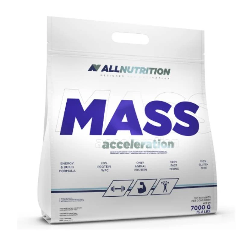 Allnutrition Mass Acceleration - Гейнер, Вкус Шоколад, Разфасовка 7.000kg