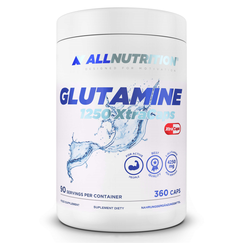 Allnutrition Glutamine 1250 XtraCaps - Глутамин, Разфасовка 360 caps
