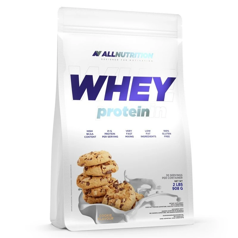 Allnutrition Whey Protein - Суроватъчен Протеин, Вкус Сладолед - карамел, Разфасовка 908g