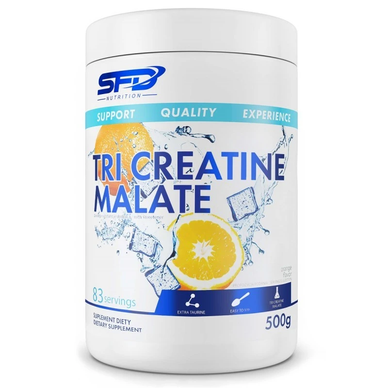 SFD Tri Creatine Malate Powder - Креатин, Вкус Лимон, Разфасовка 500g