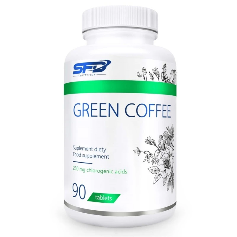 SFD Green Coffee - Липотропен Фет Бърнер - Зелено Кафе, Разфасовка 90 tabs
