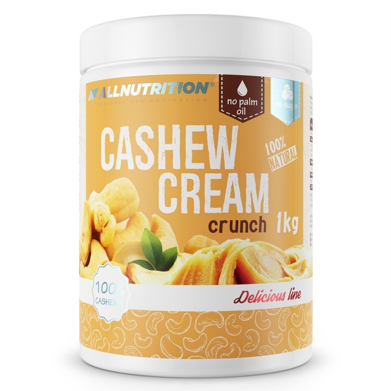 Allnutrition Cashew Cream - Crunchy - Масло от Кашу, Вкус Смуут, Разфасовка 1kg