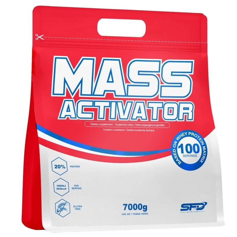 SFD Mass Activator - Гейнър, Вкус Ягода, Разфасовка 7.000kg