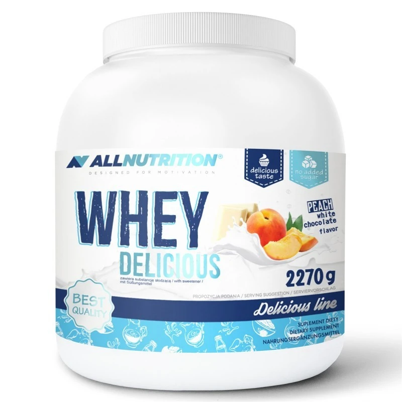 Allnutrition Whey Delicious - Суроватъчен протеин, Вкус Шоколад, Разфасовка 2.270kg