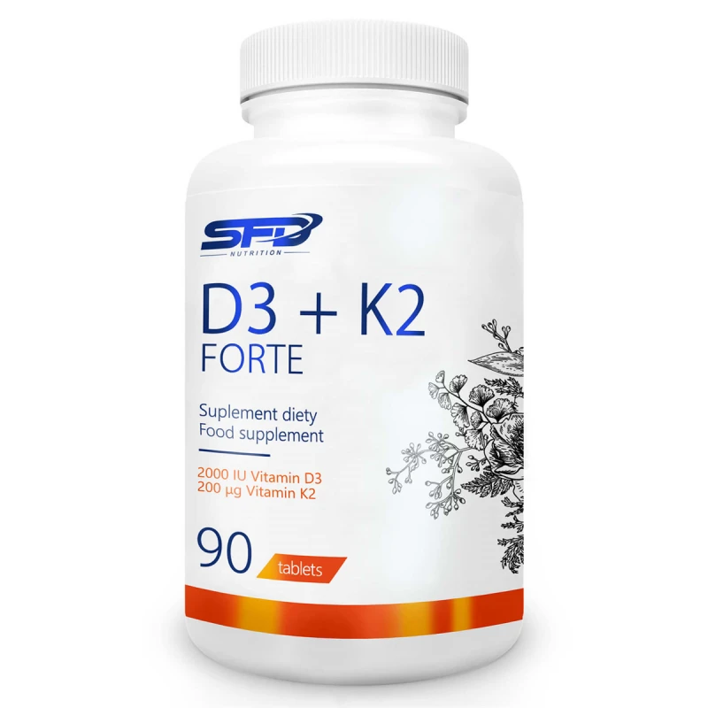 SFD D3 + K2 Forte - Витамин D3 + K2, Разфасовка 90 tabs