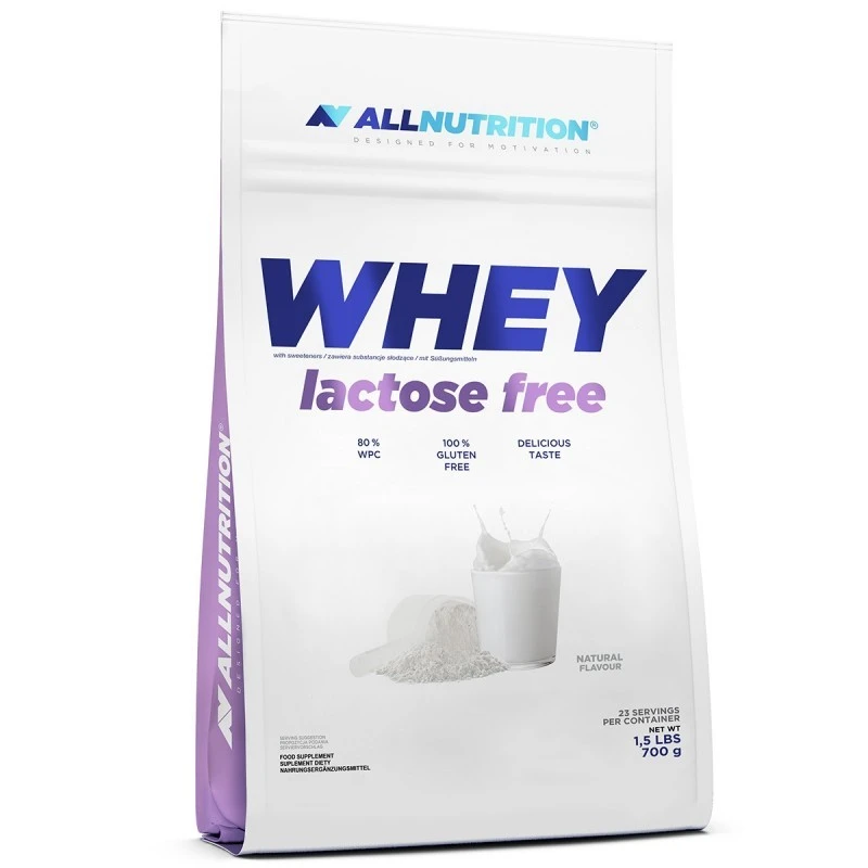 Allnutrition Whey Lactose Free - Суроватъчен Протеин Без Лактоза, Вкус Карамел, Разфасовка 700g