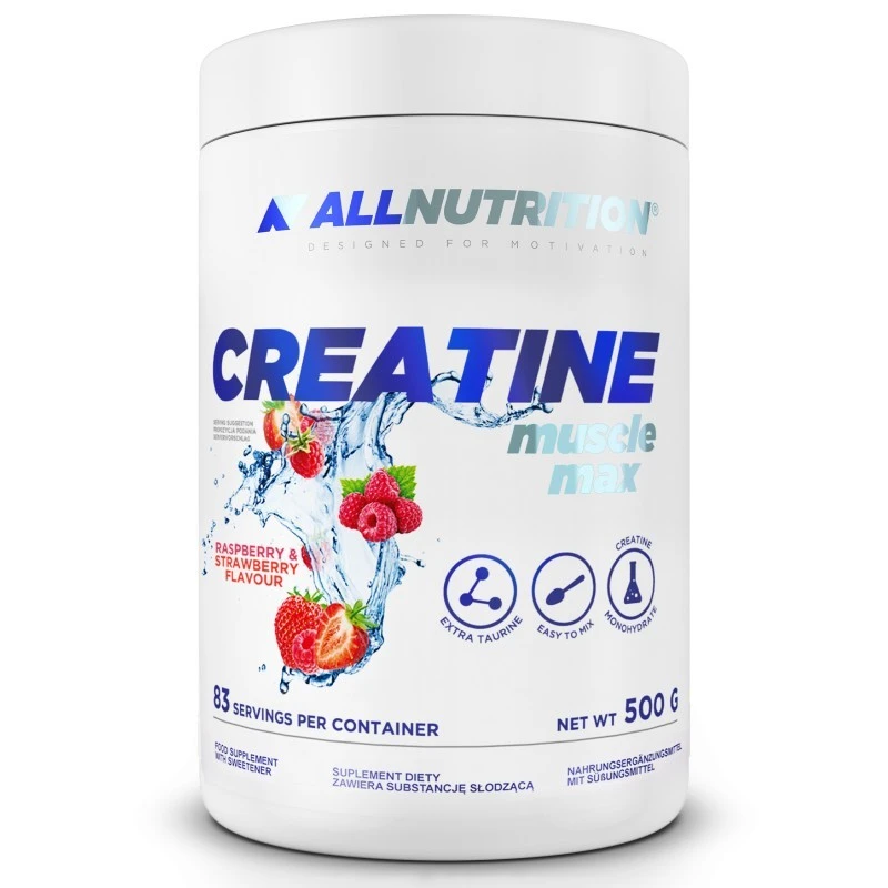 Allnutrition Creatine Muscle Max - Flavoured - Креатин, Вкус Ягода и малина, Разфасовка 500g