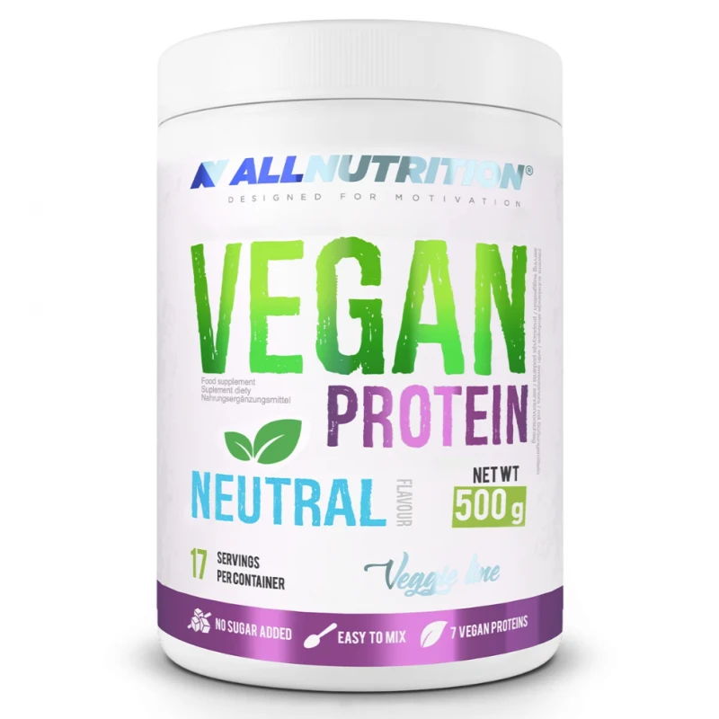 Allnutrition Vegan Protein - Вегетариански Протеин, Вкус Натурален, Разфасовка 500g
