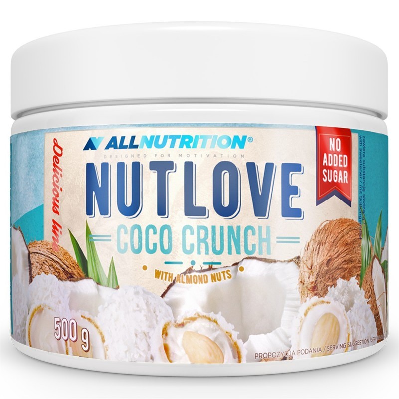 Allnutrition NutLove - Coco Crunch - Диетичен Крем За Мазане, Вкус Бадем и кокос, Разфасовка 500g