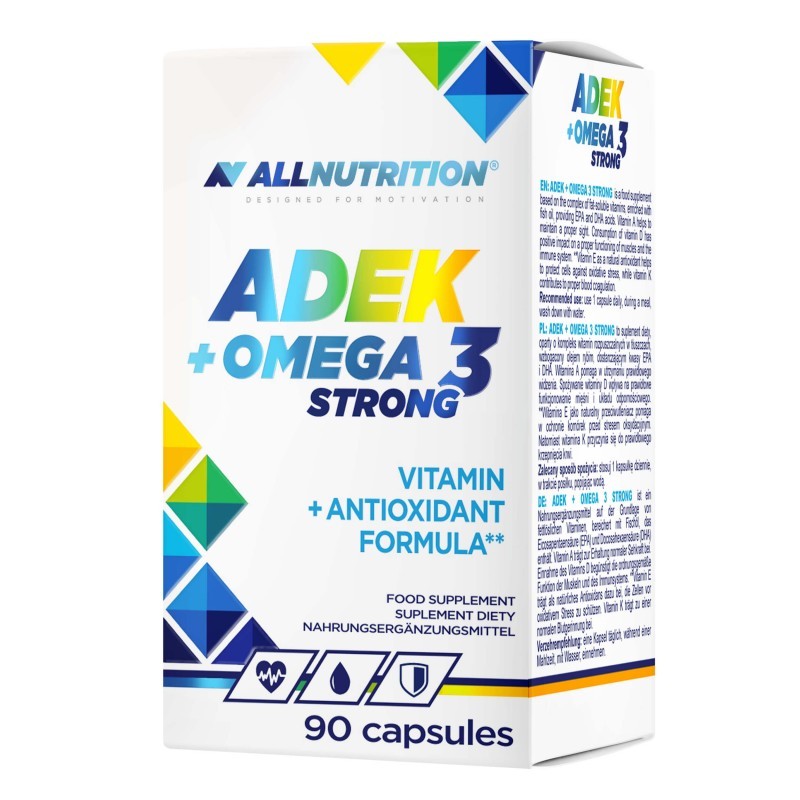 Allnutrition ADEK + Omega 3 Strong - Витамин A D E K + Омега 3, Разфасовка 90 caps