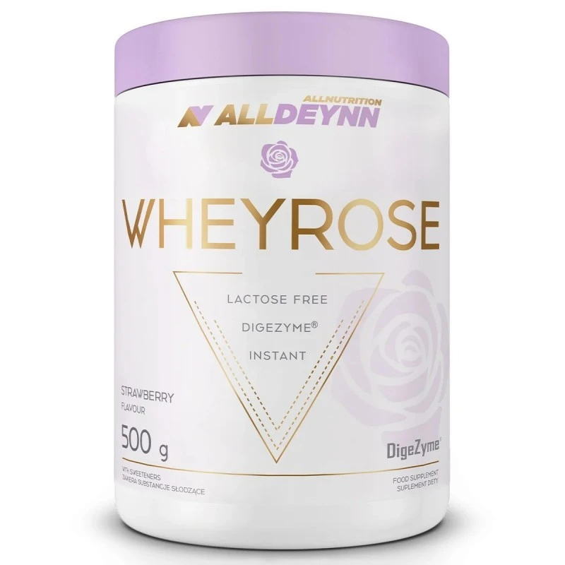 Allnutrition AllDeynn Wheyrose - Дамски Протеин, Вкус Бял шоколад с малина, Разфасовка 500g