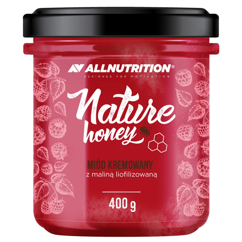 Allnutrition Nature Honey With Raspberry - Натурален Мед, Вкус Малина, Разфасовка 400g