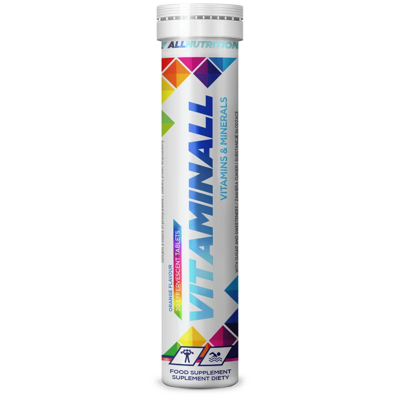 Allnutrition VitaminAll - Vitamins & Minerals - Effervescent - Мултивитамини, Вкус Портокал, Разфасовка 20 tabs