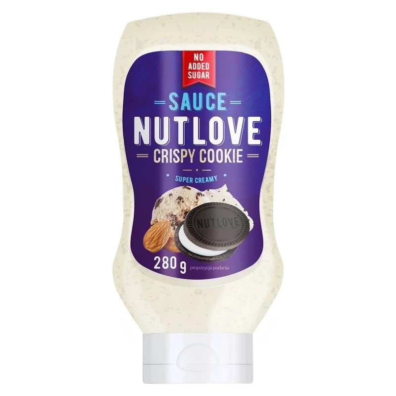 Allnutrition NutLove Sauce - Crispy Cookie - Диетичен Сироп, Вкус Бисквитки с крем, Разфасовка 280g