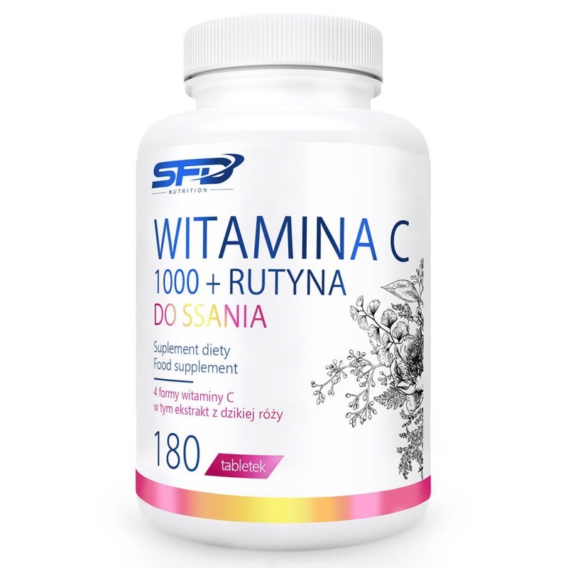 SFD Vitamin C 1000 + Rutine - Витамин C + Рутин, Разфасовка 180 tabs
