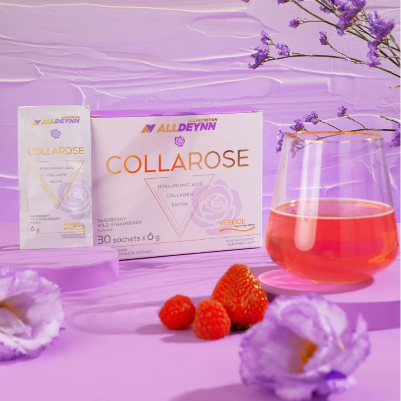 Allnutrition AllDeynn Collarose - Колаген, Вкус Ягода с малина, Разфасовка 6g