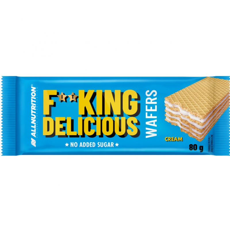 AllNutrition F**King Delicious Wafers - Вафла, Вкус Сметана, Разфасовка 80g
