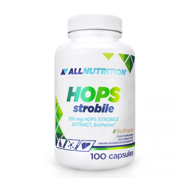 AllNutrition Hops Strobile - Хмел, Разфасовка 100 caps