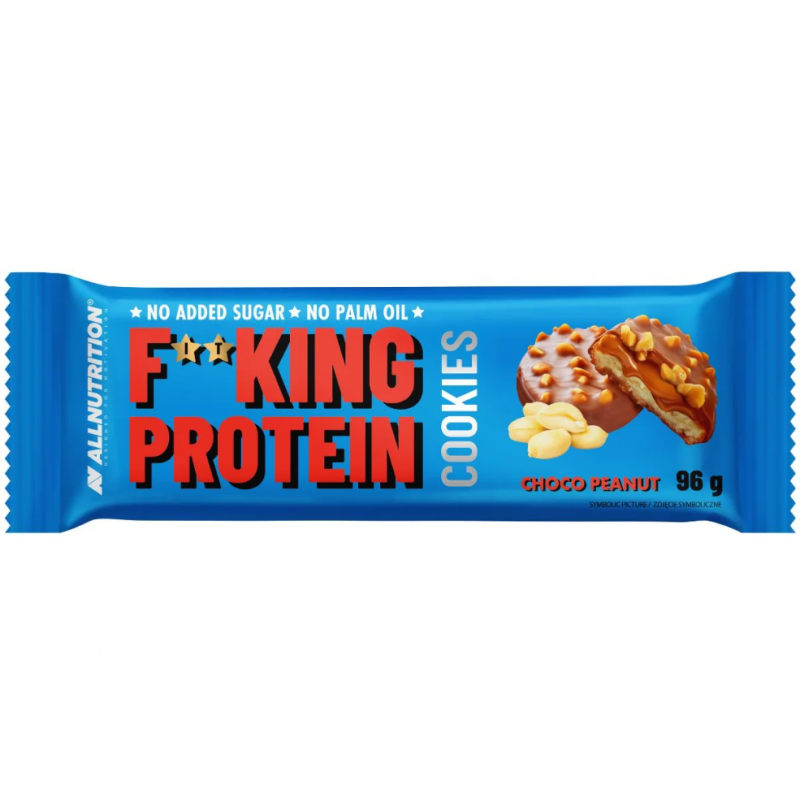 AllNutrition F**King Protein Cookies - Chocolate Peanut - Протеинови Бисквити, Вкус Шоколад с фъстъци, Разфасовка 0.096kg