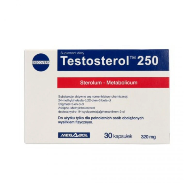 Megabol Testosterol 250 - Тестостеронова Формула, Разфасовка 30 caps