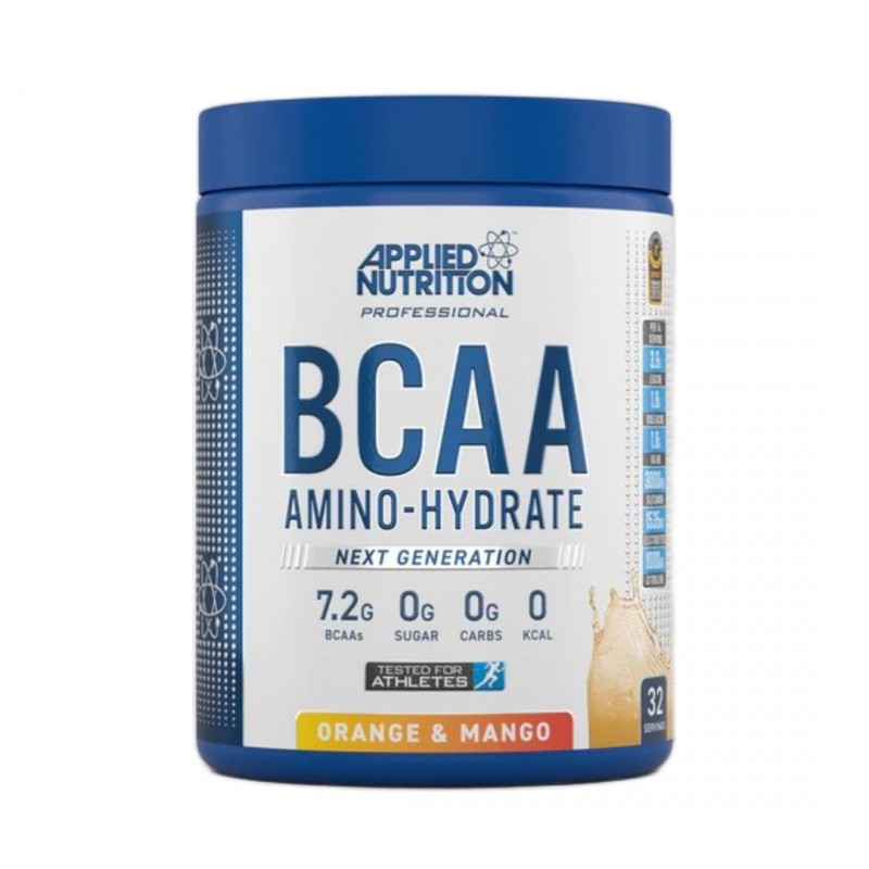 Applied Nutrition BCAA Amino-Hydrate - BCAA + Електролити, Вкус Портокал и манго, Разфасовка 450g
