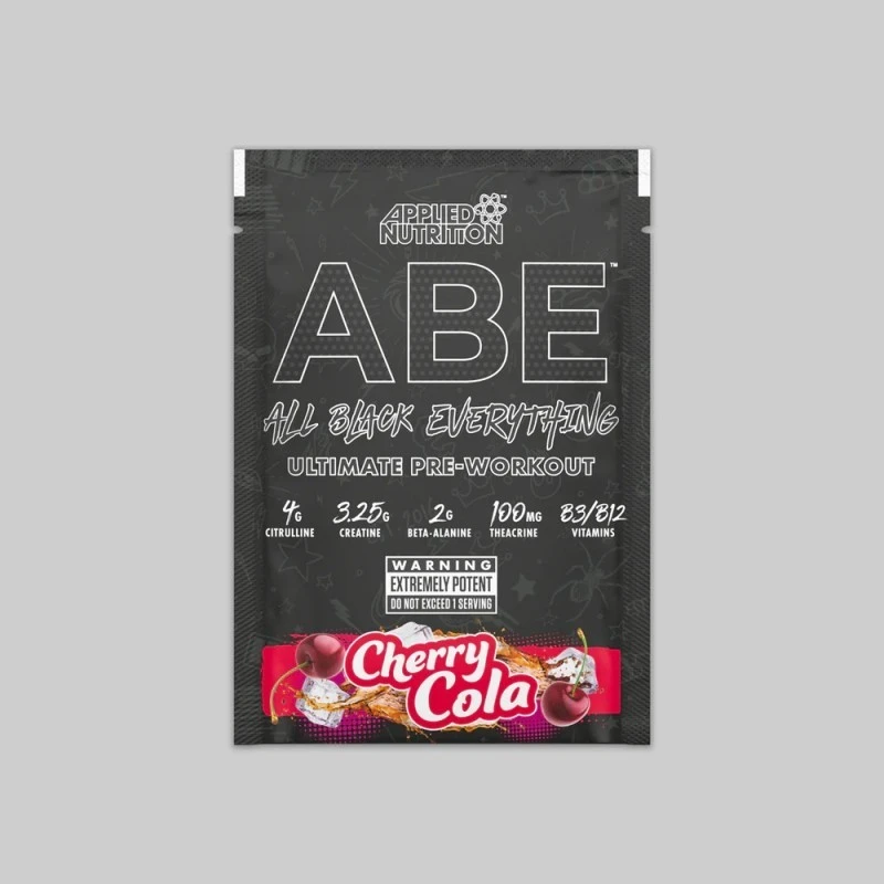 Applied Nutrition ABE - Ultimate Pre-Workout - Азотен Бустер, Вкус Кола череша, Разфасовка 12.5g