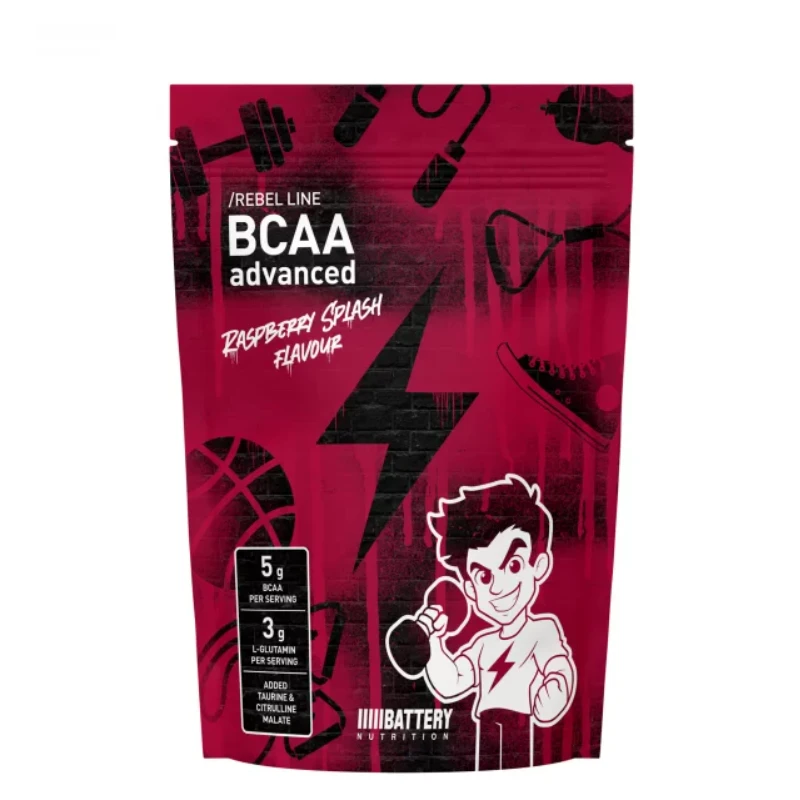 Battery Nutrition Rebel BCAA Advanced, Вкус Малина, Разфасовка 380g