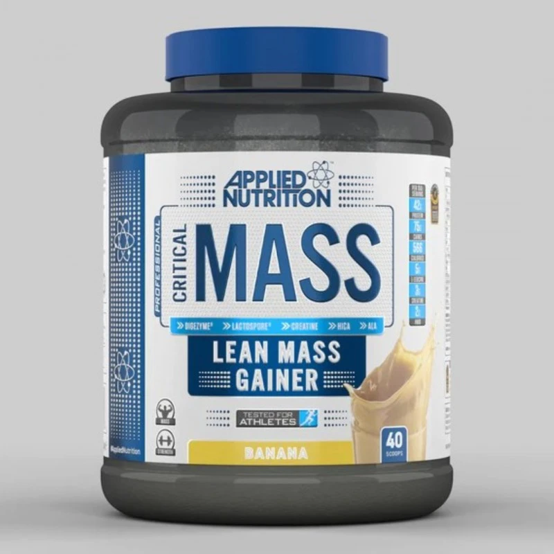 Applied Nutrition Critical Mass Professional - Гейнър, Вкус Банан, Разфасовка 2.400kg