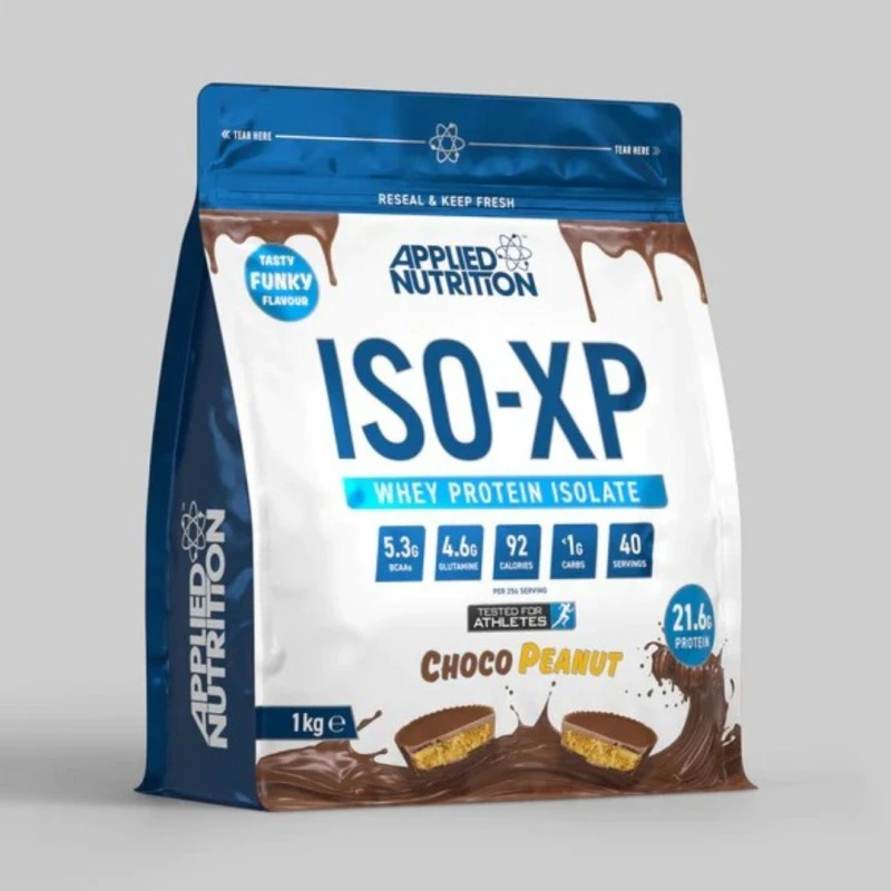Applied Nutrition Iso-XP Whey Protein Isolate - Протеин Изолат, Вкус Шоколад с фъстък, Разфасовка 1kg