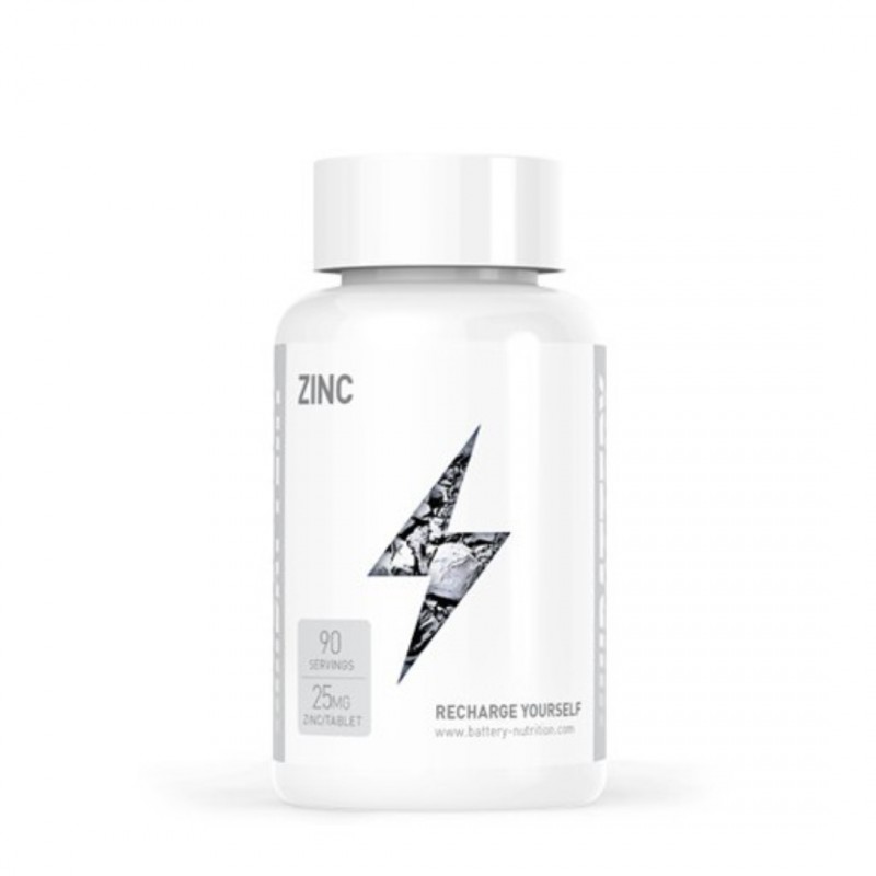 Battery Nutrition Zinc - Цинк, Разфасовка 90 tabs