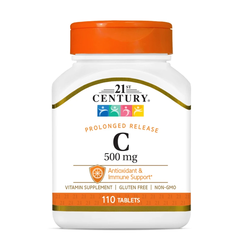 21st Century Vitamin C 500mg Prolonged Release - Витамин C, Разфасовка 110 tabs