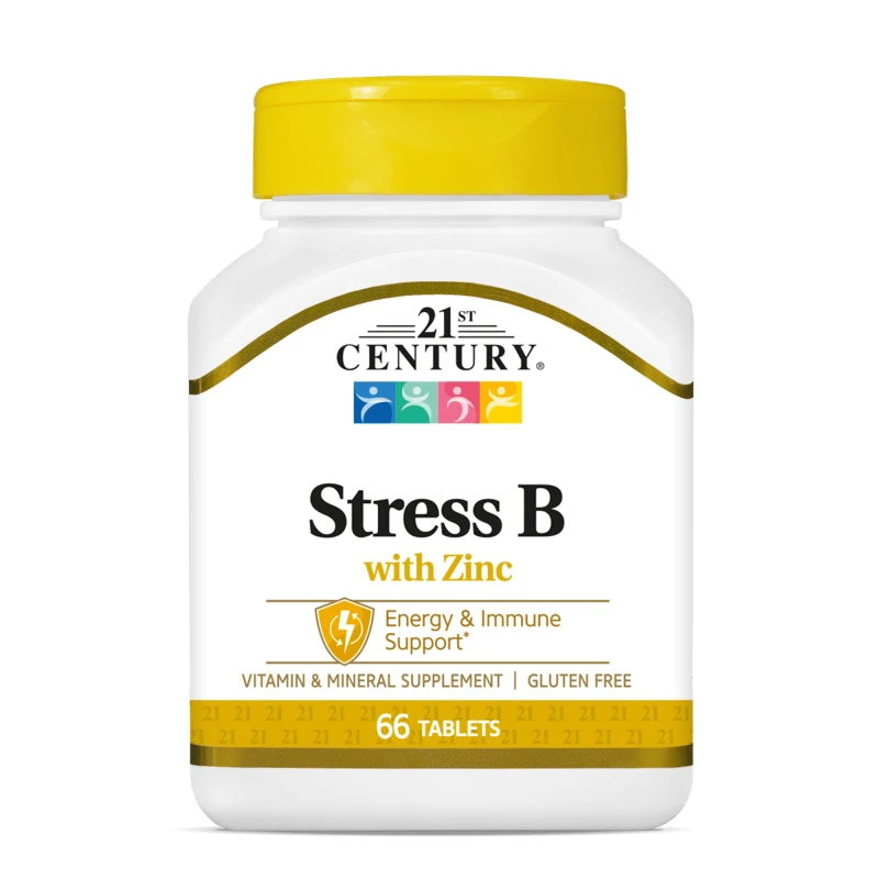 21st Century Stress B with Zinc - Формула за Успокоение, Разфасовка 66 tabs