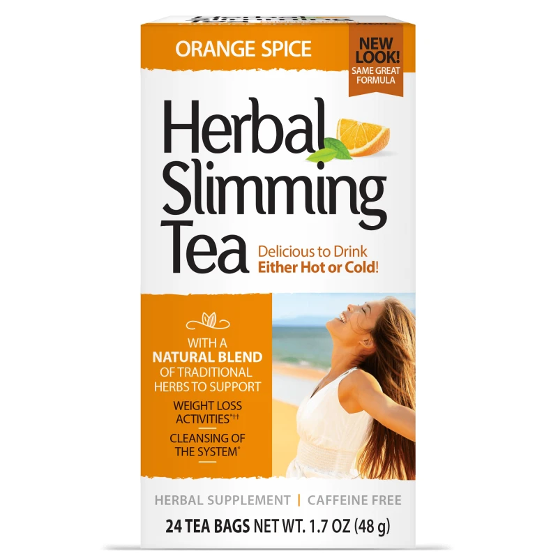 21st Century Herbal Slimming Tea - Orange Spice - Чай за Отслабване, Вкус Портокал, Разфасовка 24 bags