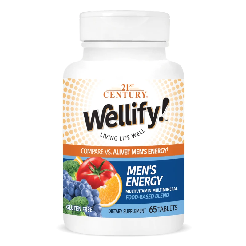 21st Century Wellify Mens Energy - Мултивитамини за Мъже, Разфасовка 65 tabs