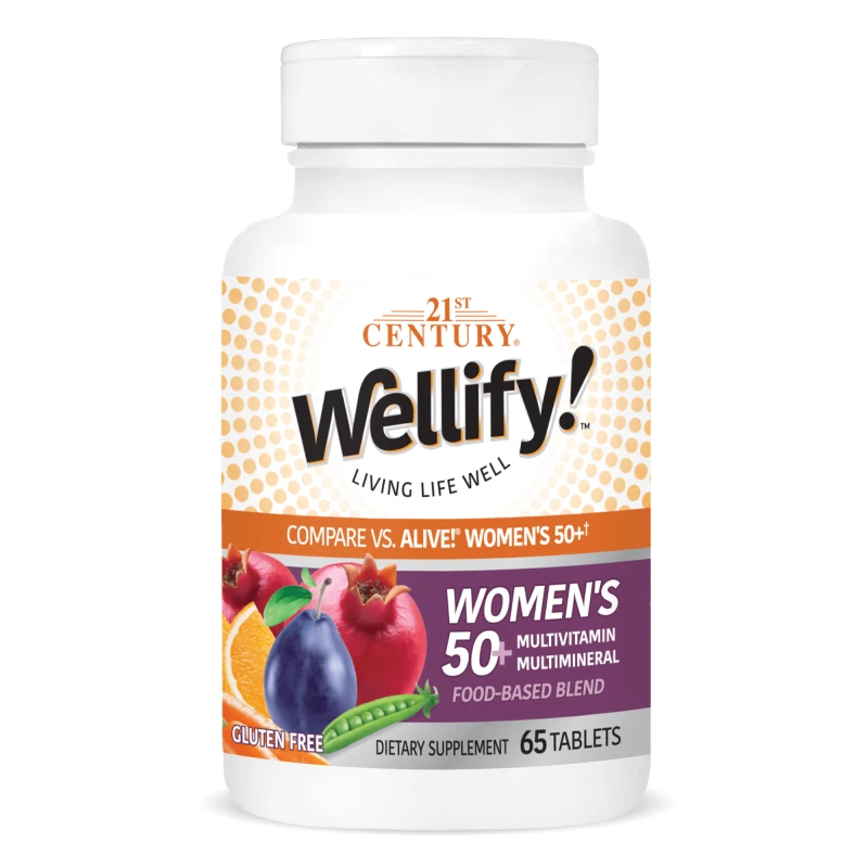 21st Century Wellify Womens 50+ - Мултивитамини за Жени, Разфасовка 65 tabs