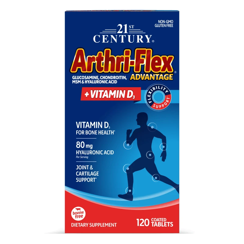 21st Century Arthri-Flex Advantage + Vitamin D3 - Ставен Комплекс, Разфасовка 120 tabs