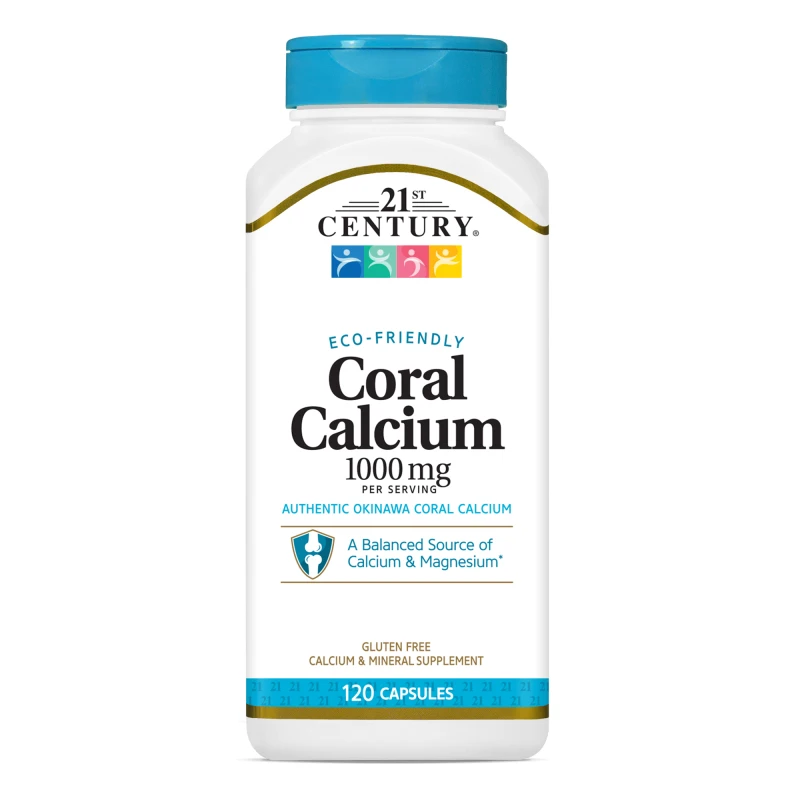 21st Century Coral Calcium 1000mg - Корал Калций, Разфасовка 120 caps