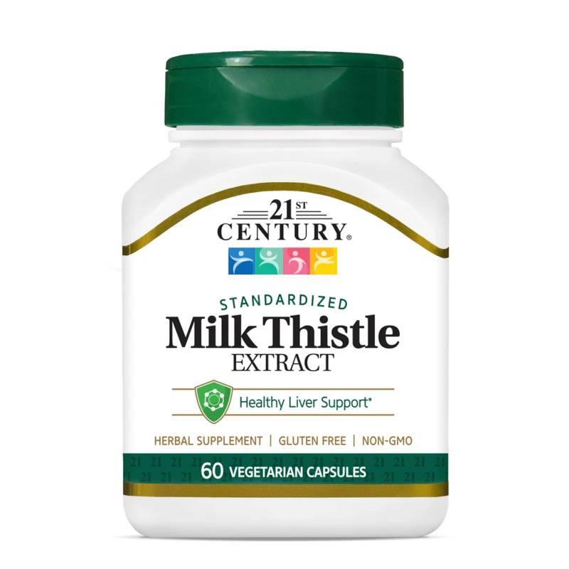 21st Century Milk Thistle Extract - Магарешки Бодил, Разфасовка 200 caps