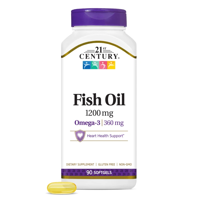 21st Century Fish Oil 1200mg - Омега 3 Рибено Масло, Разфасовка 90 sgels