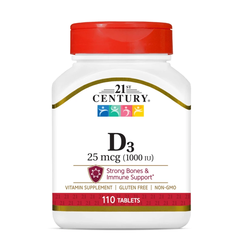 21st Century Vitamin D3 25mcg (1000IU) - Tabs - Витамин D, Разфасовка 110 tabs