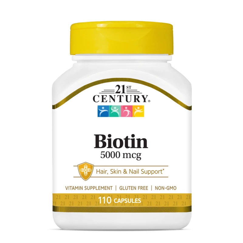 21st Century Biotin 5000mcg - Биотин, Разфасовка 110 caps