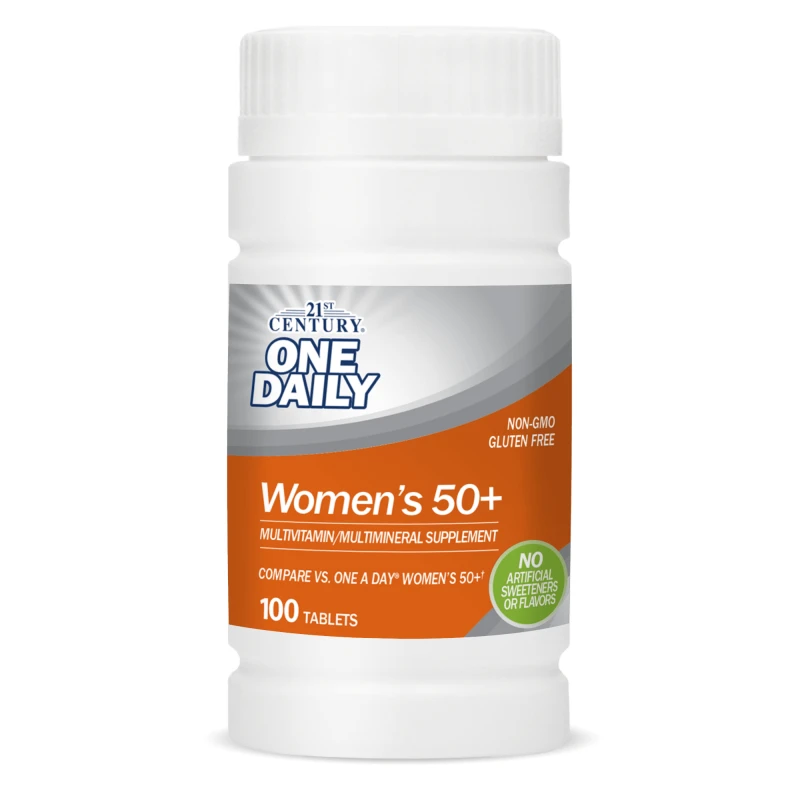 21st Century One Daily Women's 50+ - Мултивитамини за Жени, Разфасовка 100 tabs.