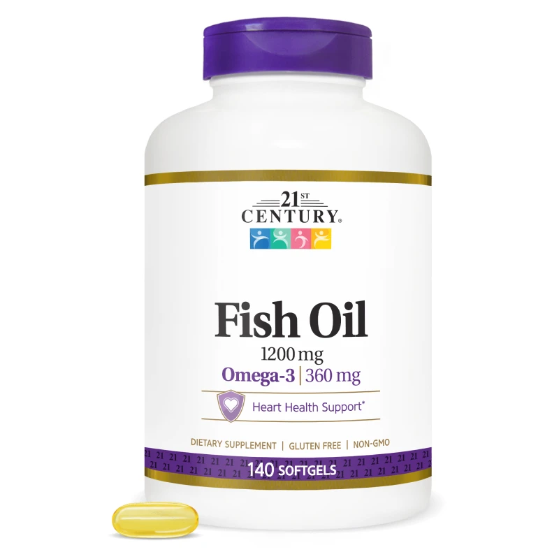 21st Century Fish Oil 1200mg - Омега 3 Рибено Масло, Разфасовка 140 sgels
