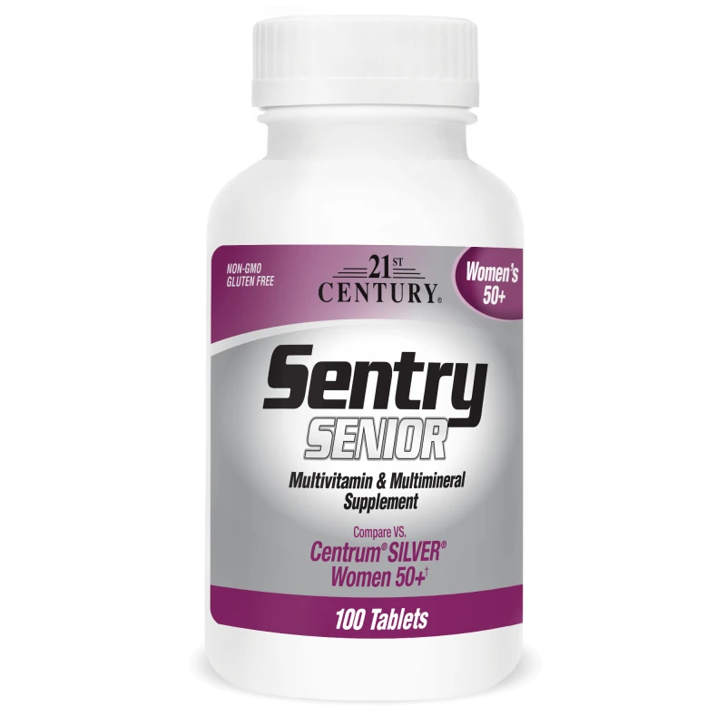 21st Century Sentry Senior Women`s 50+ Multivitamin & Multimineral - Мултивитамини и Мултиминерали за Жени, Разфасовка 100 tabs