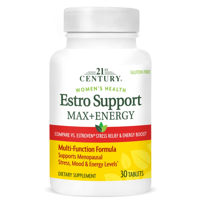 21st Century Estro Support Max + Energy - Естроген Комплекс, Разфасовка 30 tabs
